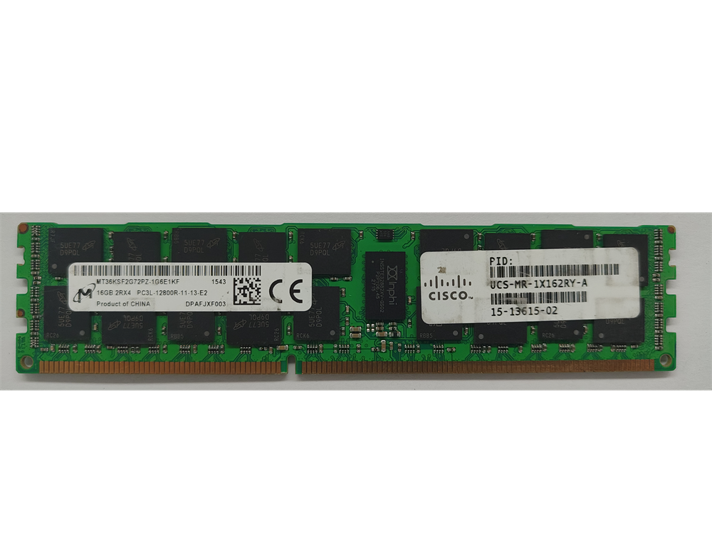 MT36KSF2G72PZ-1G6E1KF Micron 16GB PC3-12800 DDR3-1600MHz ECC Registered CL11 240-Pin DIMM 1.35V 