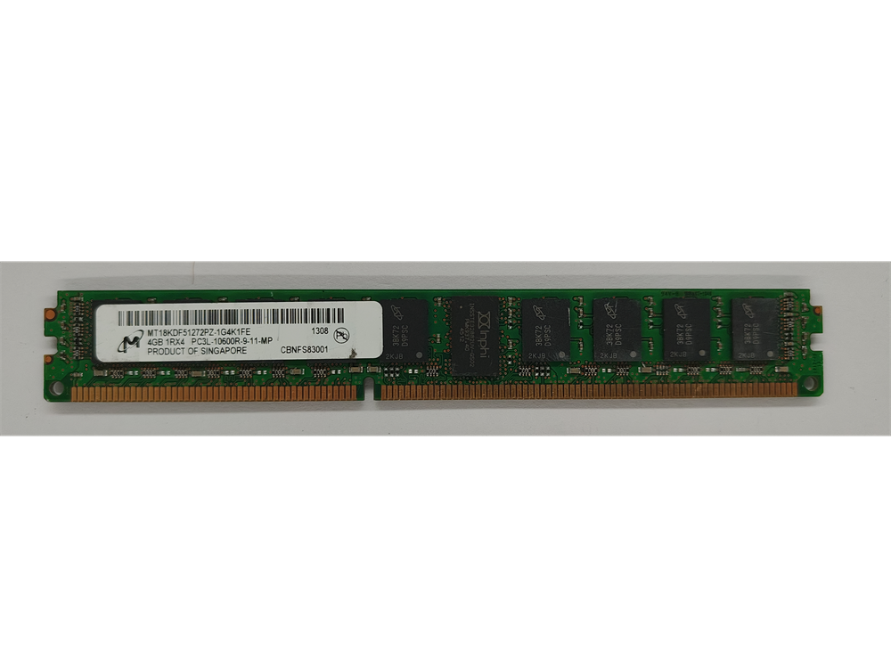 MT18KDF51272PZ-1G4K1FE Micron 4GB PC3L-10600R DDR3 1333 ECC Memory