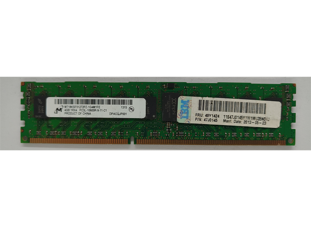 MT18KSF51272PZ-1G4M1FE Micron 4GB DDR3-1333MHz ECC RDIMM 1.35V CL9 240P