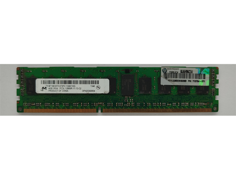 MT18KSF51272PZ-1G6K1HG Micron 4GB PC3-12800 DDR3-1600MHz ECC CL11 240-Pin DIMM 1.35V 