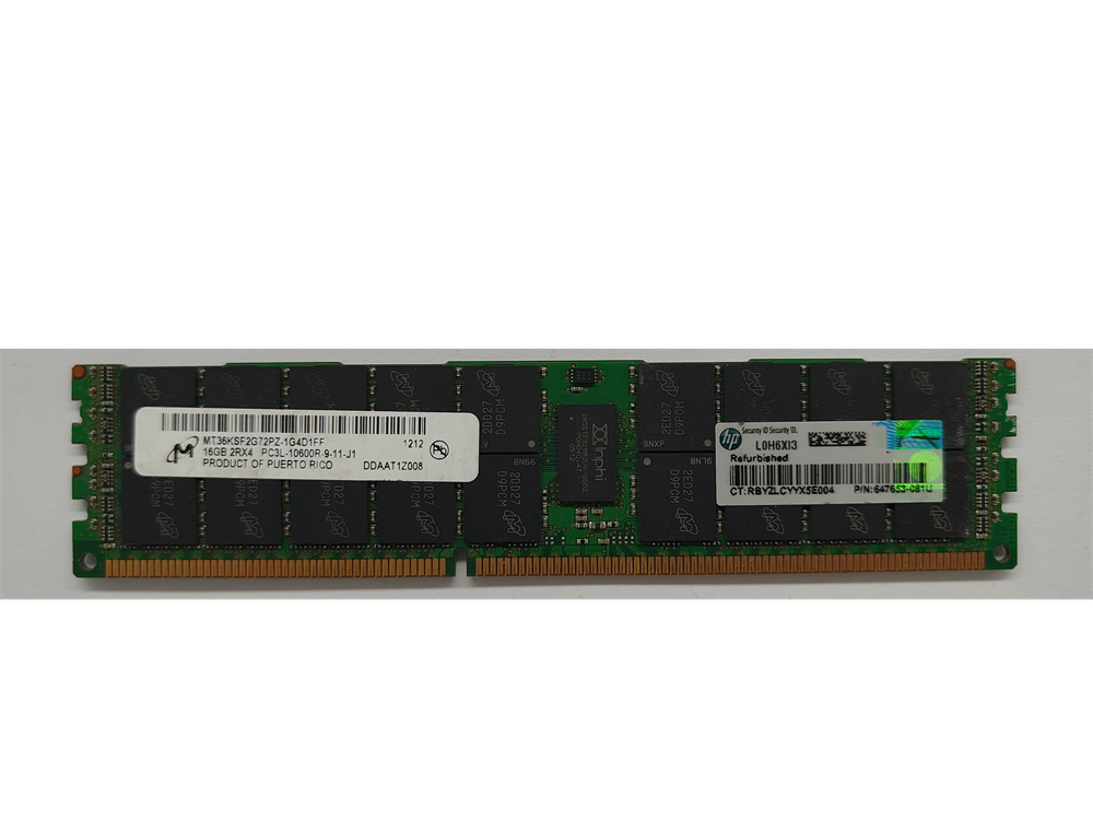 MT36KSF2G72PZ-1G4D1FF Micron 16GB PC3-10600 DDR3-1333MHz ECC Registered CL9 240-Pin DIMM 1.35V 