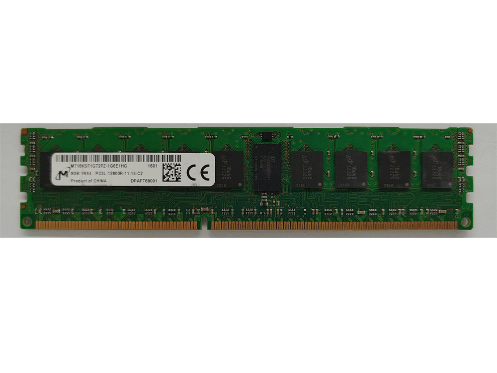 MT18KSF1G72PZ-1G6E1HG Micron 8GB PC3-12800 DDR3-1600MHz ECC Registered CL11 240-Pin DIMM 1.35V 