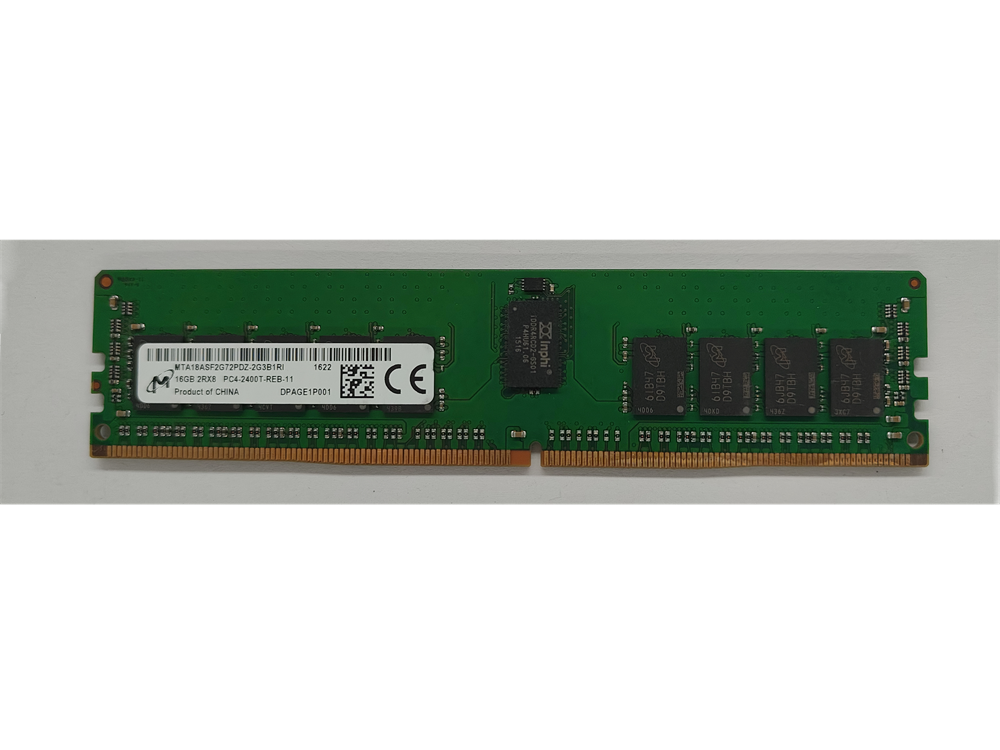 MTA18ASF2G72PDZ-2G3B1RI Micron 16GB PC4-19200 DDR4-2400MHz Registered ECC CL17 288-Pin DIMM 1.2V Dual Rank Memory Module