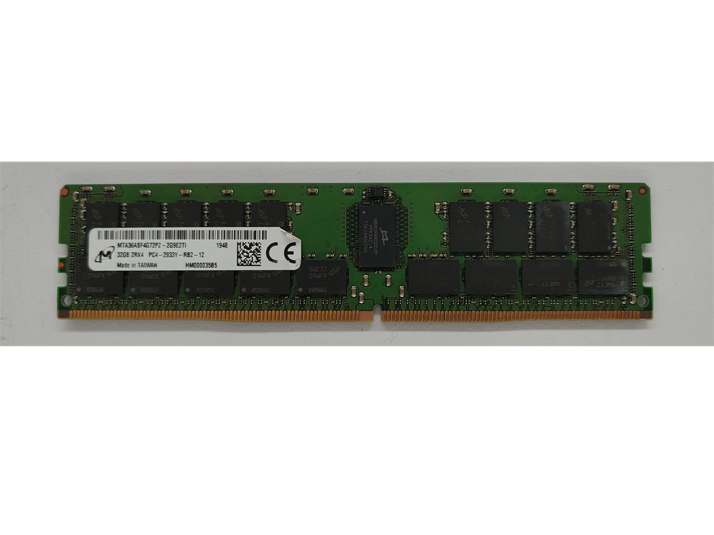 MTA36ASF4G72PZ-2G9E2TI Micron 32GB PC4-23400 DDR4-2933MHz Registered ECC CL21 288-Pin DIMM 1.2V Dual Rank Memory Module