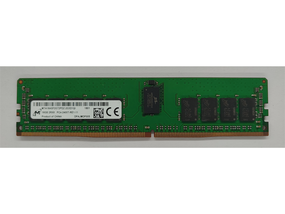 MTA18ASF2G72PDZ-2G3D1QI Micron 16GB PC4-19200 DDR4-2400MHz Registered ECC CL17 288-Pin DIMM 1.2V Dual Rank Memory Module