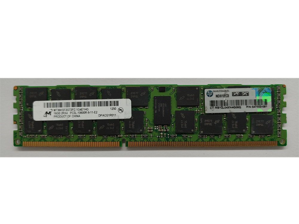 MT36KSF2G72PZ-1G4E1HG Micron 16GB PC3-10600 DDR3-1333MHz ECC Registered CL9 240-Pin DIMM 1.35V  