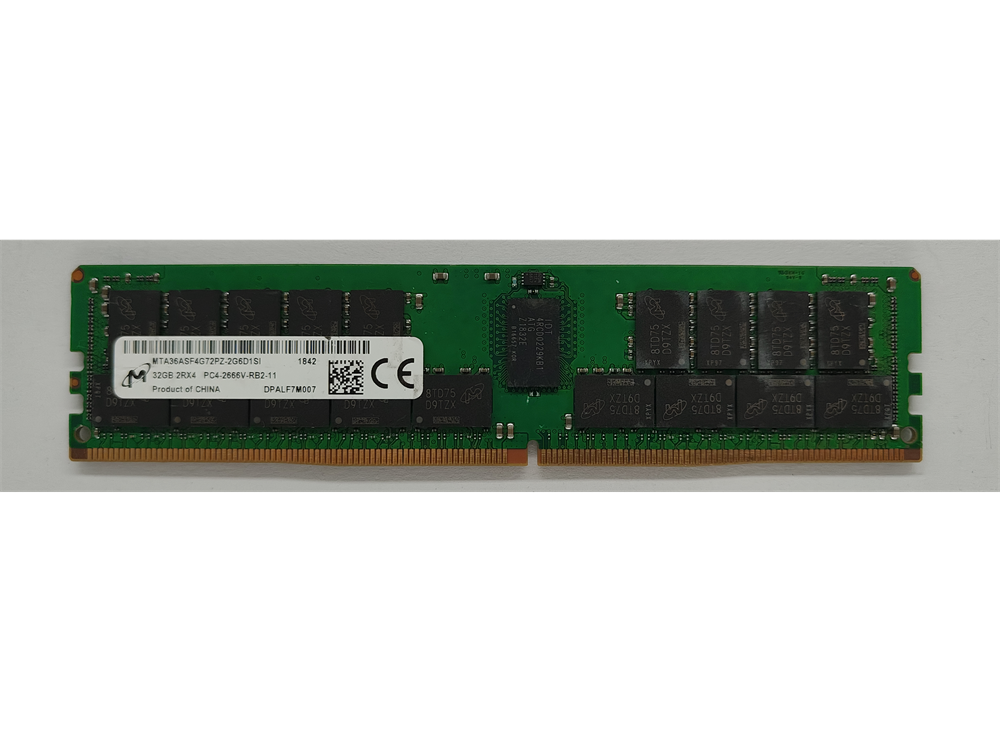 MTA36ASF4G72PZ-2G6D1SI Micron 32GB PC4-21300 DDR4-2666MHz Registered ECC CL19 288-Pin DIMM 1.2V Dual Rank Memory Module