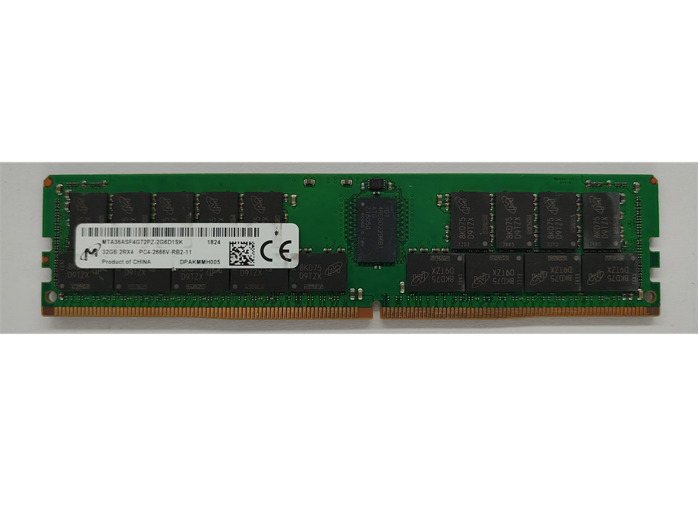 MTA36ASF4G72PZ-2G6D1SK Micron 32GB PC4-21300 DDR4-2666MHz Registered ECC CL19 288-Pin DIMM 1.2V Dual Rank Memory Module