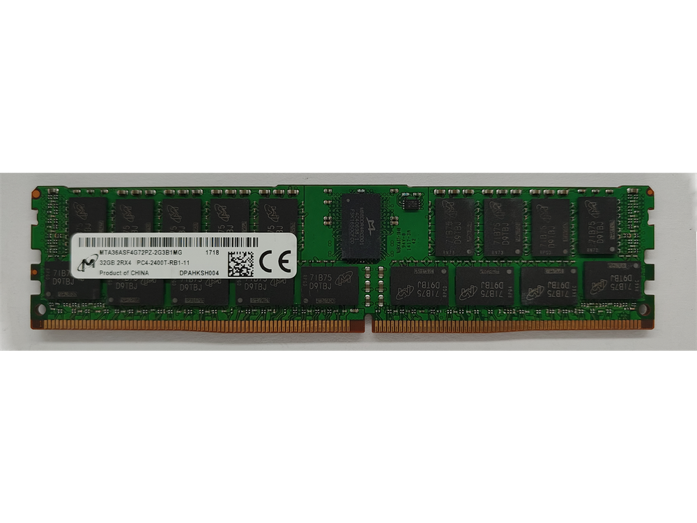 MTA36ASF4G72PZ-2G3B1MG Micron 32GB PC4-19200 DDR4-2400MHz Registered ECC CL17 288-Pin DIMM 1.2V Dual Rank Memory Module