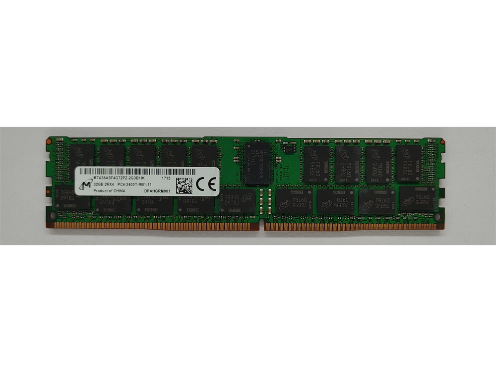 MTA36ASF4G72PZ-2G3B1IK Micron 32GB PC4-19200 DDR4-2400MHz Registered ECC CL17 288-Pin DIMM 1.2V Dual Rank Memory Module