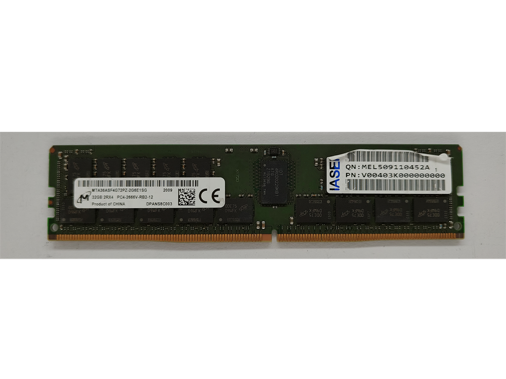 MTA36ASF4G72PZ-2G6E1SG Micron 32GB PC4-21300 DDR4-2666MHz Registered ECC CL19 288-Pin DIMM 1.2V Dual Rank Memory Module