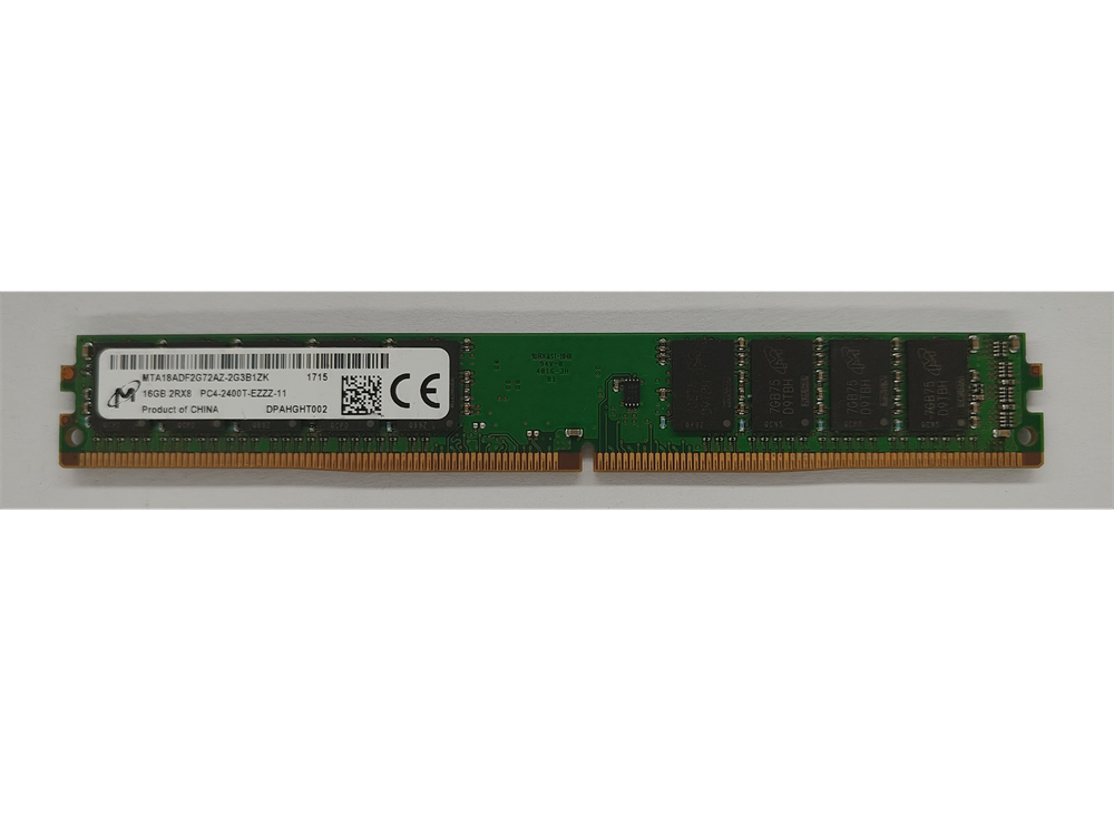 MTA18ADF2G72AZ-2G3B1ZK Micron 16GB PC4-19200 DDR4-2400MHz ECC Unbuffered CL17 288-Pin DIMM 1.2V  