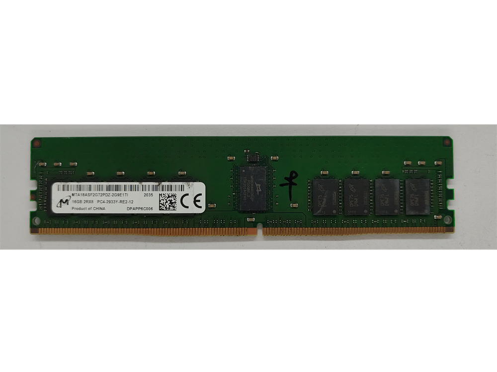 MTA18ASF2G72PDZ-2G9E1TI Micron 16GB PC4-23400 DDR4-2933MHz Registered ECC CL21 288-Pin DIMM 1.2V Dual Rank Memory Module