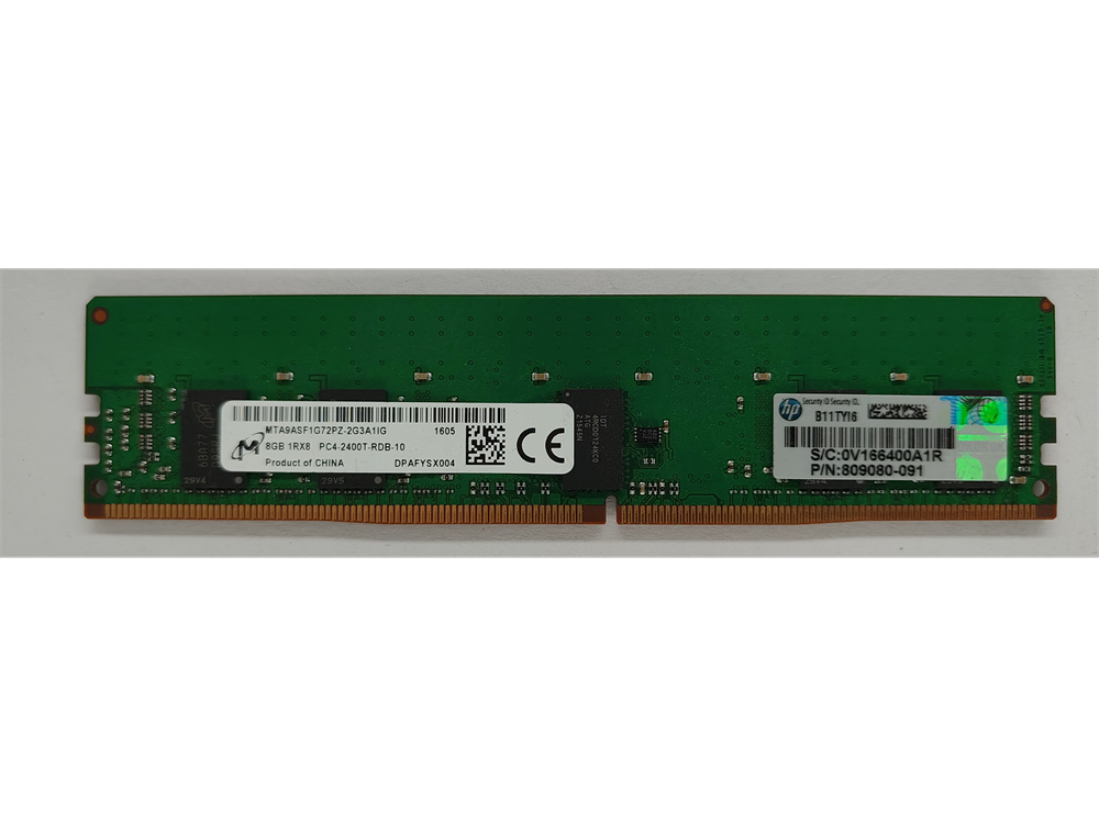  MTA9ASF1G72PZ-2G3A1IG Micron 8GB PC4-19200 DDR4-2400MHz Registered ECC CL17 288-Pin DIMM 1.2V Single Rank Memory Module