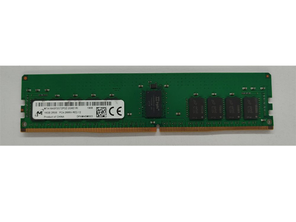 MTA18ASF2G72PDZ-2G6E1RI Micron 16GB PC4-21300 DDR4-2666MHz Registered ECC CL19 288-Pin DIMM 1.2V Dual Rank Memory Module