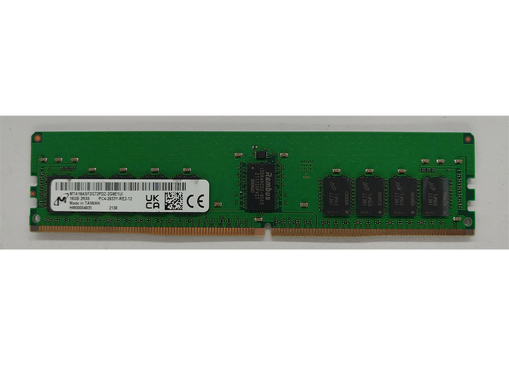 MTA18ASF2G72PDZ-2G9E1UI Micron 16GB PC4-23400 DDR4-2933MHz Registered ECC CL21 288-Pin DIMM 1.2V Dual Rank Memory Module