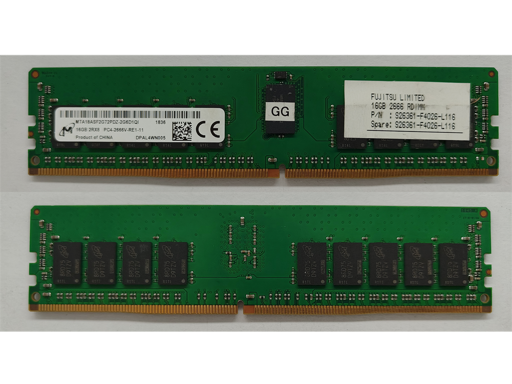 MTA18ASF2G72PDZ-2G6D1QI Micron 16GB PC4-21300 DDR4-2666MHz Registered ECC CL19 288-Pin DIMM 1.2V Dual Rank Memory Module
