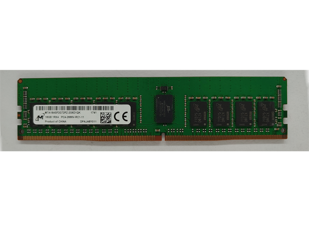 MTA18ASF2G72PZ-2G6D1QK Micron 16GB PC4-21300 DDR4-2666MHz Registered ECC CL19 288-Pin DIMM 1.2V  