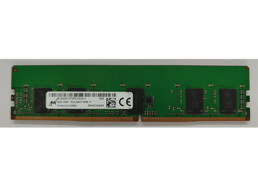 MTA9ASF1G72PZ-2G3A1II Micron 8GB PC4-19200 DDR4-2400MHz Registered ECC CL17 288-Pin DIMM 1.2V Single Rank Memory Module