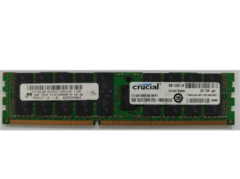 MT36JSF1G72PZ-1G4D1AD Micron 8GB PC3-10600 DDR3-1333MHz ECC Registered CL9 240-Pin DIMM Dual Rank Memory Module