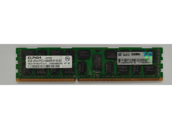 EBJ81RF4BCFP-DJ-F Elpida 8GB PC3-10600 DDR3-1333MHz ECC Registered CL9 240-Pin DIMM Dual Rank Memory Module