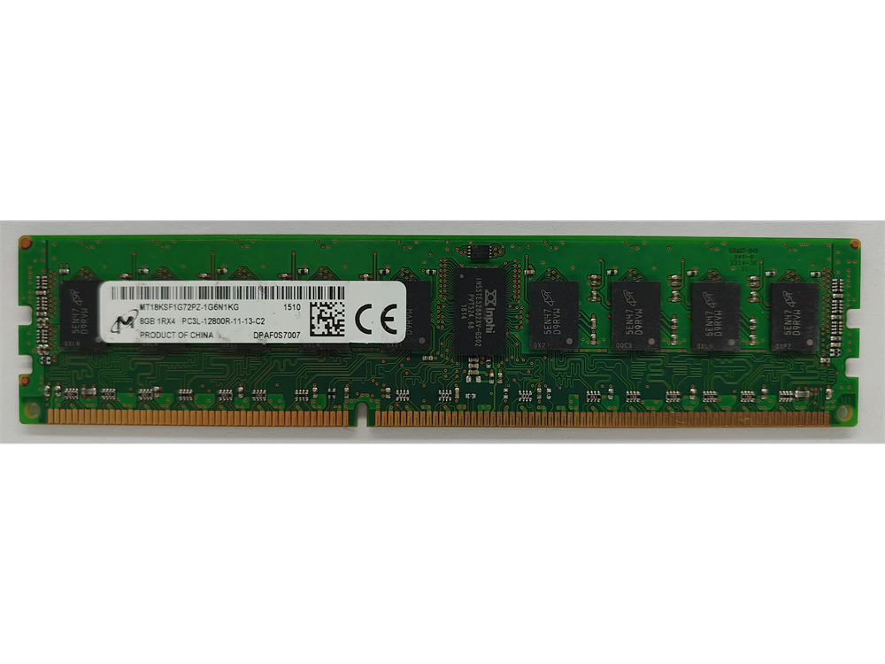 MT18KSF1G72PZ-1G6N1KG Micron 8GB PC3-12800 DDR3-1600MHz ECC Registered CL11 240-Pin DIMM 1.35V