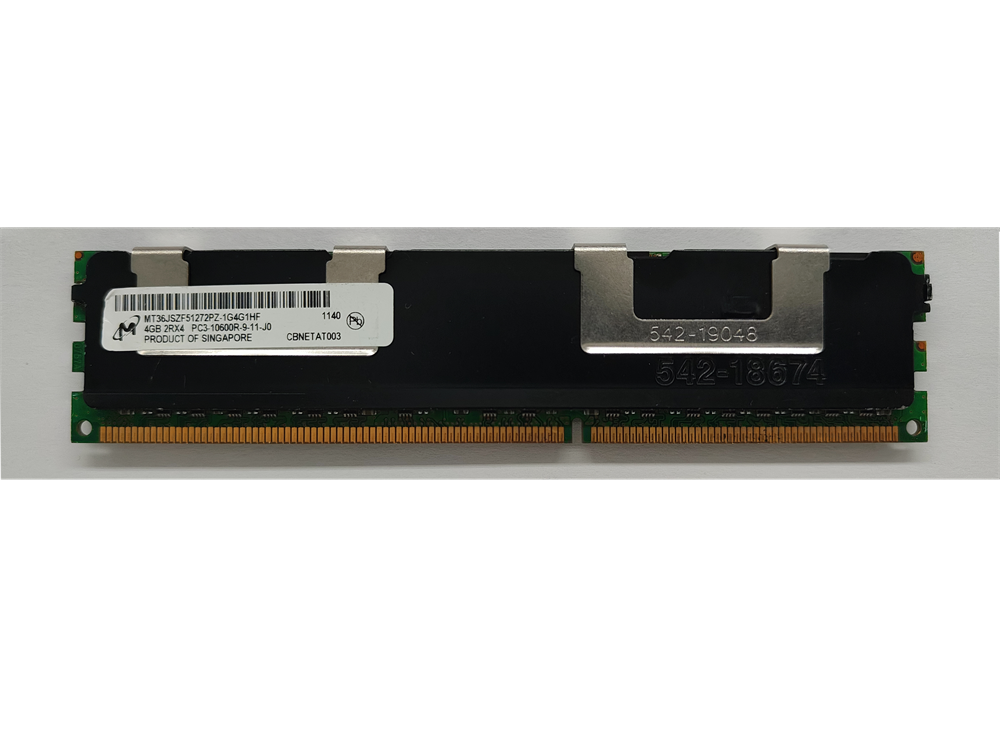 MT36JSZF51272PZ-1G4G1HF Micron 4GB PC3-10600 DDR3-1333MHz ECC Registered CL9 240-Pin DIMM Dual Rank Memory Module