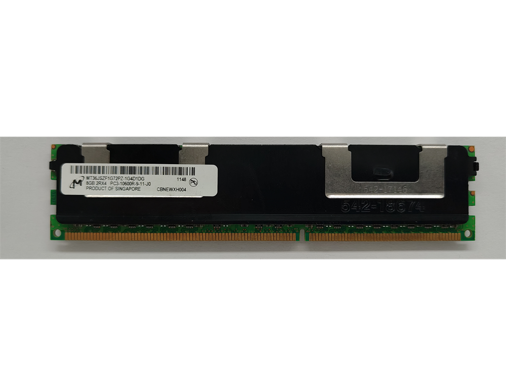 MT36JSZF1G72PZ-1G4D1DG Micron 8GB PC3-10600 DDR3-1333MHz ECC Registered CL9 240-Pin DIMM Dual Rank Memory Module