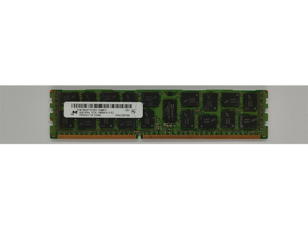 MT36KSF1G72PZ-1G4M1FI Micron 8GB PC3-10600 DDR3-1333MHz ECC Registered CL9 240-Pin DIMM 1.35V  