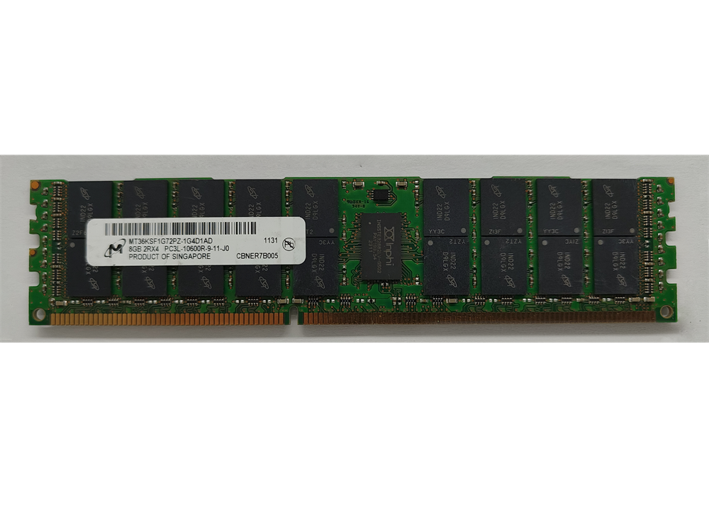 MT36KSF1G72PZ-1G4D1AD Micron 8GB PC3-10600 DDR3-1333MHz ECC Registered CL9 240-Pin DIMM 1.35V