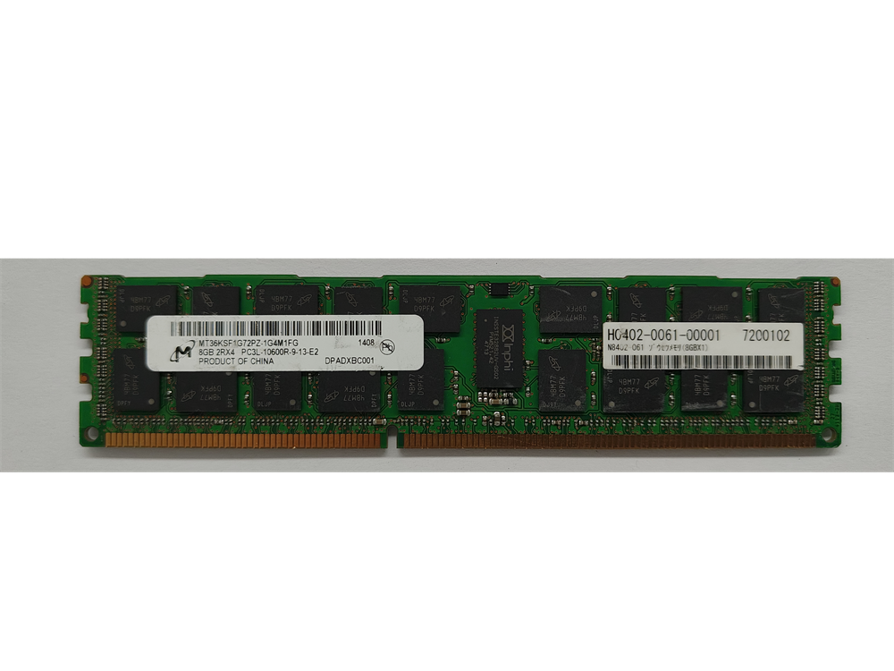 MT36KSF1G72PZ-1G4M1FG Micron 8GB PC3-10600 DDR3-1333MHz ECC Registered CL9 240-Pin DIMM 1.35v 