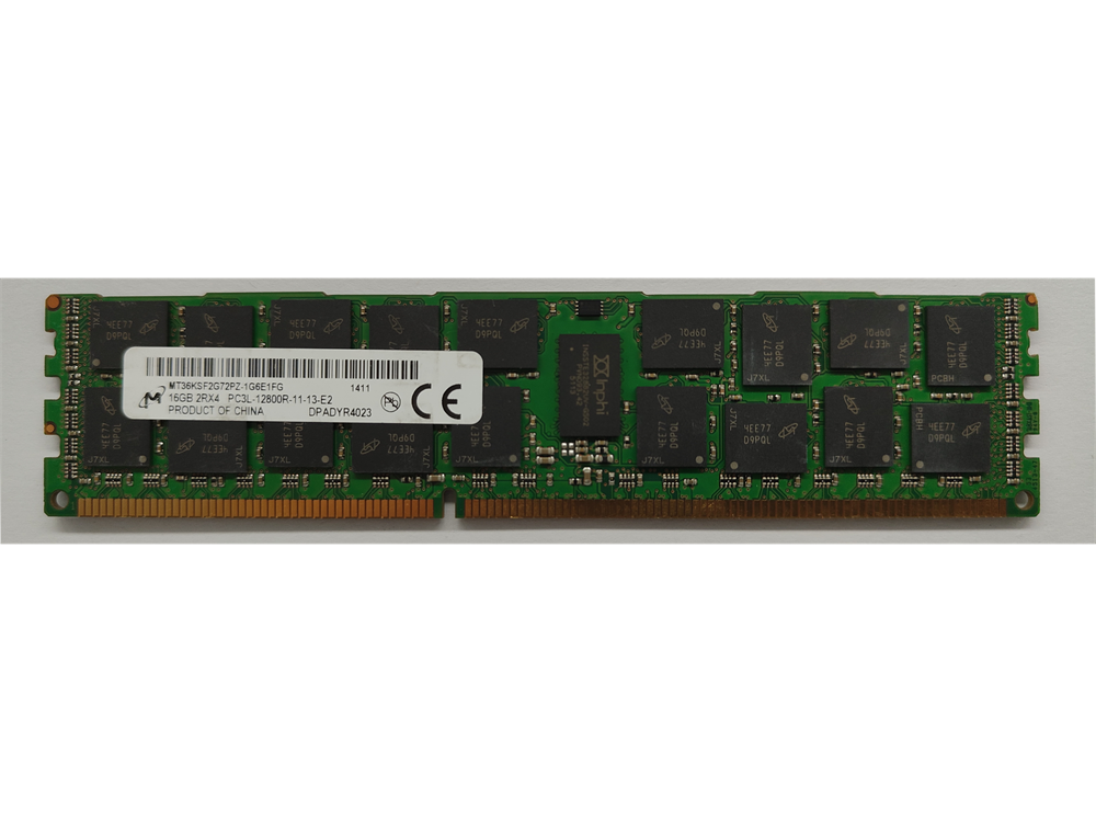 MT36KSF2G72PZ-1G6E1FG Micron 16GB PC3-12800 DDR3-1600MHz ECC Registered CL11 240-Pin DIMM 1.35V 
